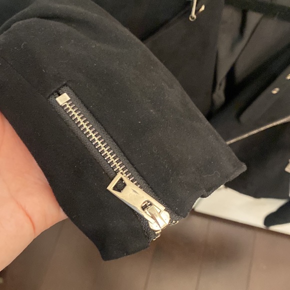 Bianca Black Suede Blazer Size Medium - Picture 4 of 8